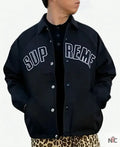 Supreme ARC Denim Coaches Black Jacket - Clanton Jacket
