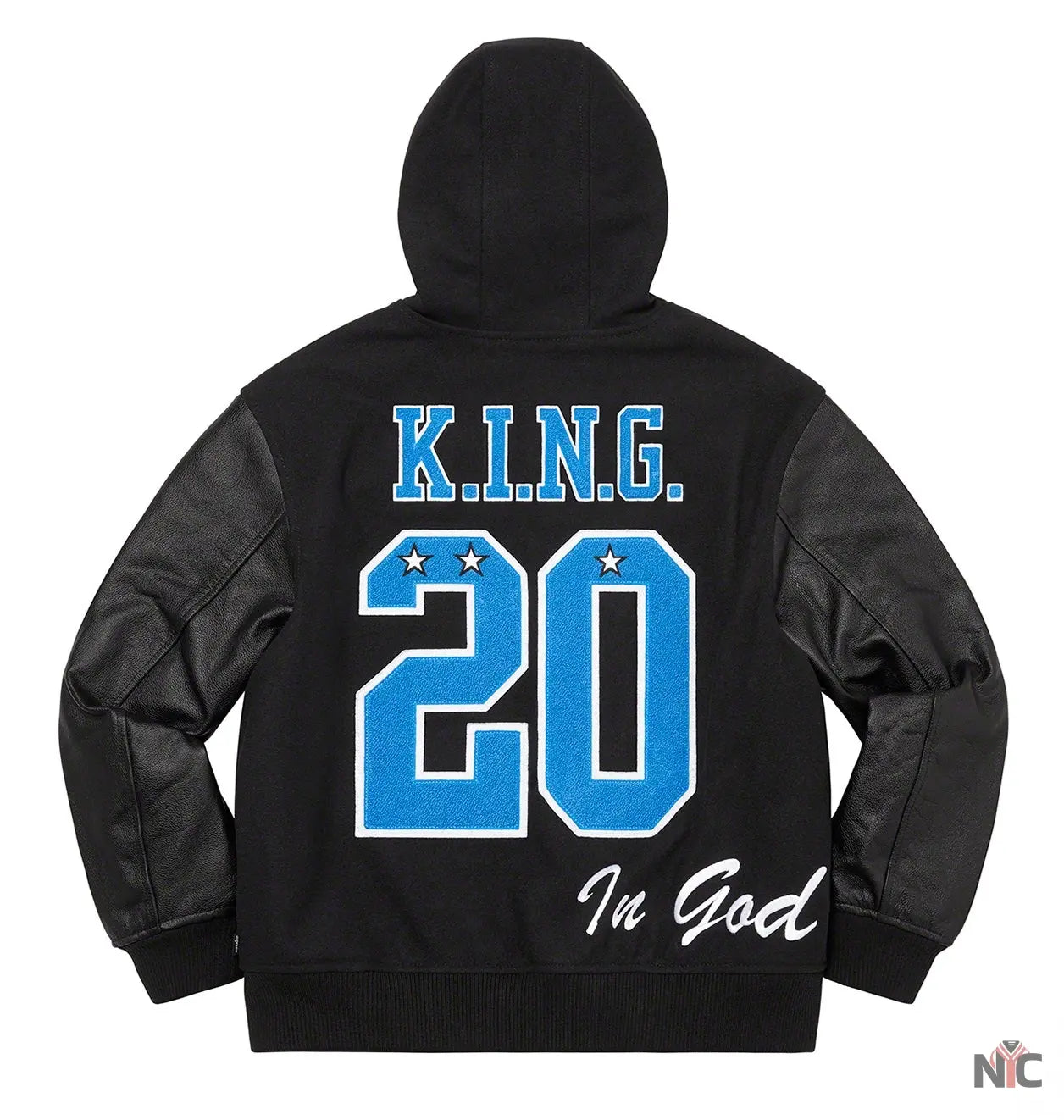 Supreme King Hooded Varsity Jacket Clanton Jacket