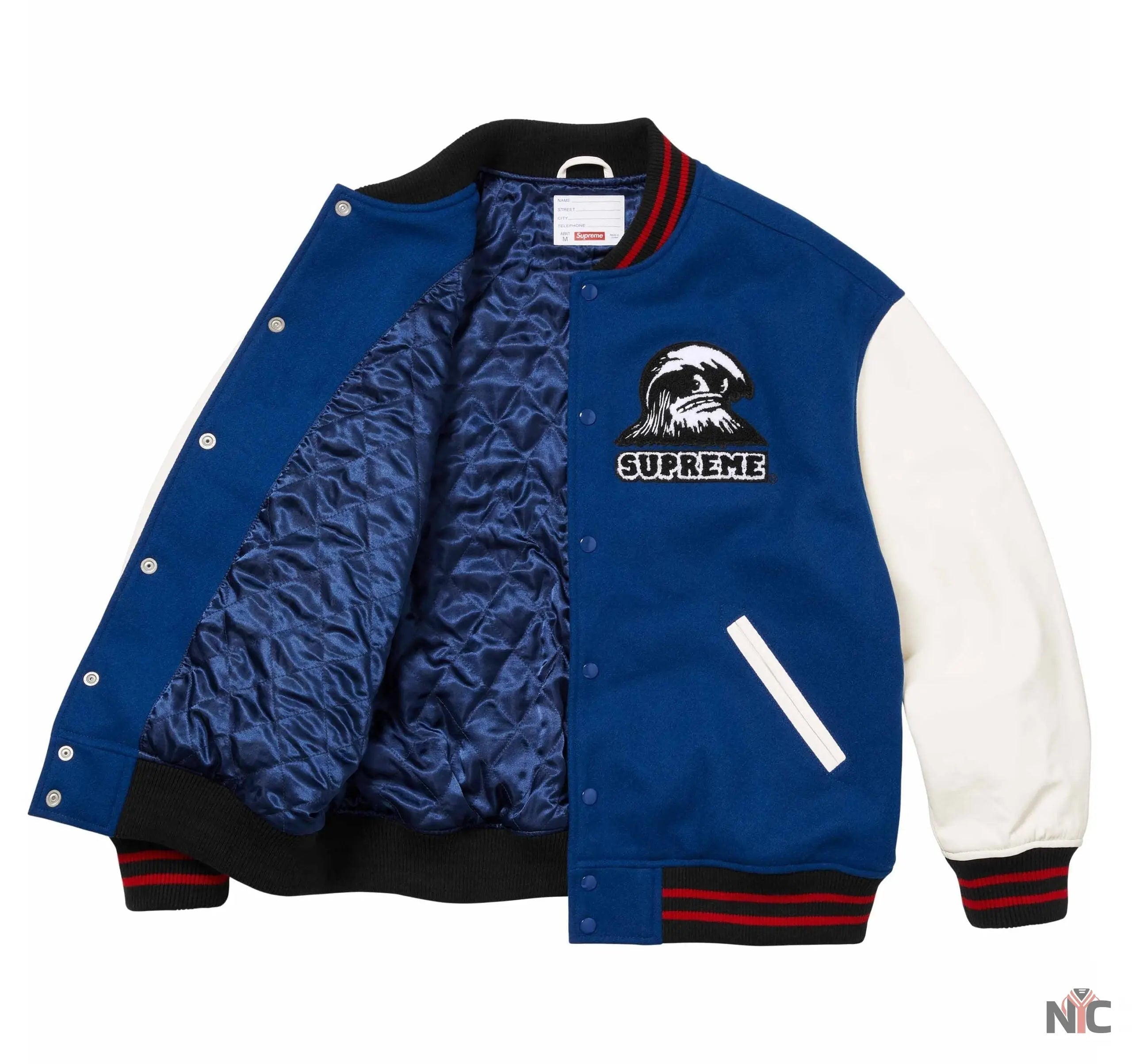 Supreme Wave Varsity Jacket Clanton Jacket