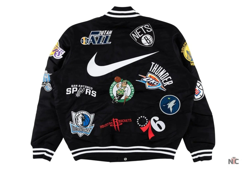 Supreme X Nike NBA Teams Logo Varsity Jacket Clanton Jacket