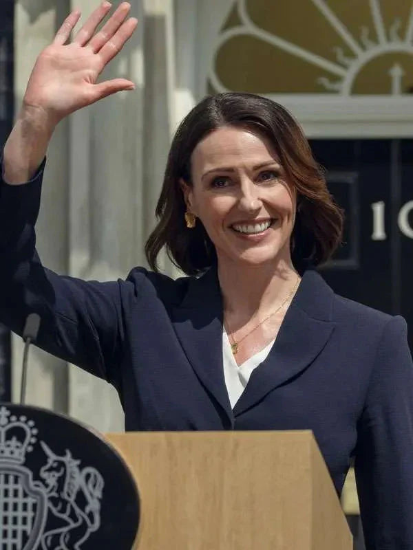 Suranne Jones Hostage Blue Blazer Clanton Jacket