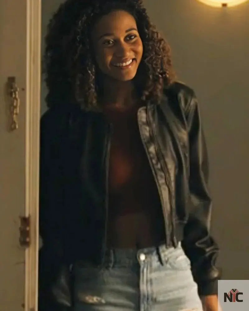 Sydney Shandon Sullivan’s Crossing Black Leather Jacket Clanton Jacket
