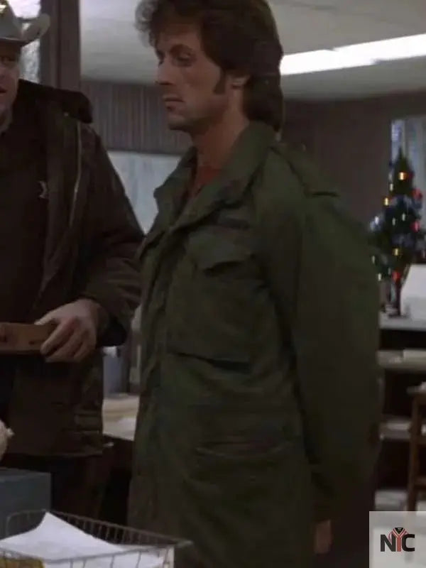 Sylvester Stallone First Blood Green Jacket Clanton Jacket