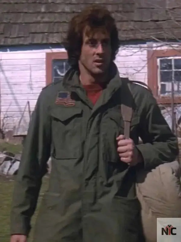 Sylvester Stallone First Blood Green Jacket Clanton Jacket