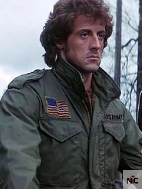 Sylvester Stallone First Blood Green Jacket Clanton Jacket