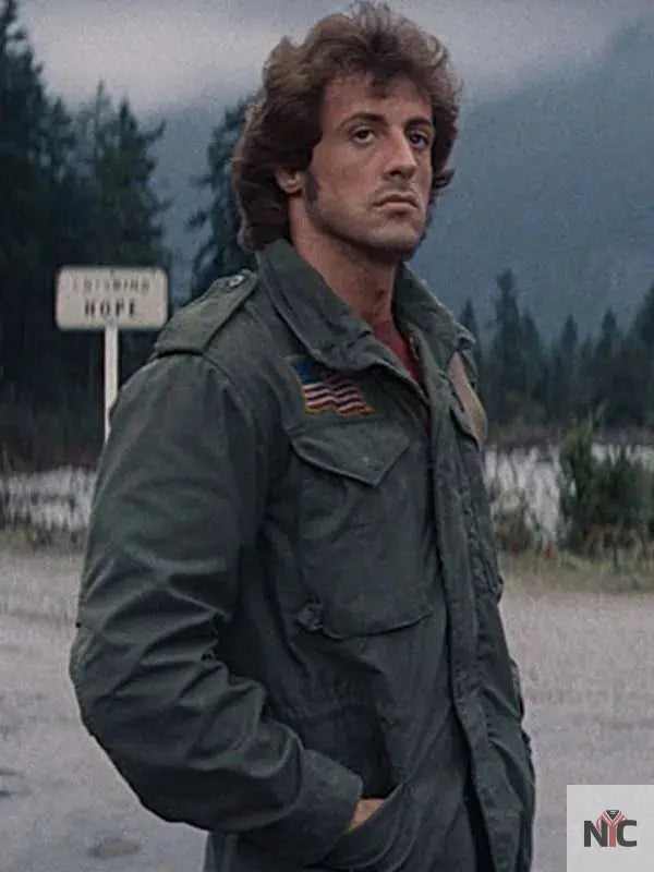 Sylvester Stallone First Blood Green Jacket Clanton Jacket