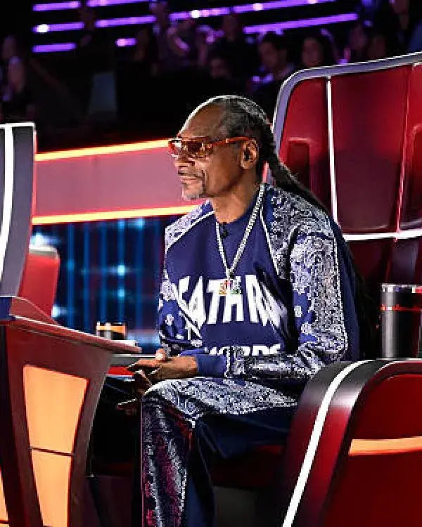 THE VOICE Live Finale Snoop Dogg Blue Tracksuit