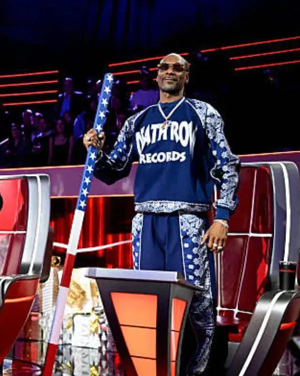 THE VOICE Live Finale Snoop Dogg Blue Tracksuit
