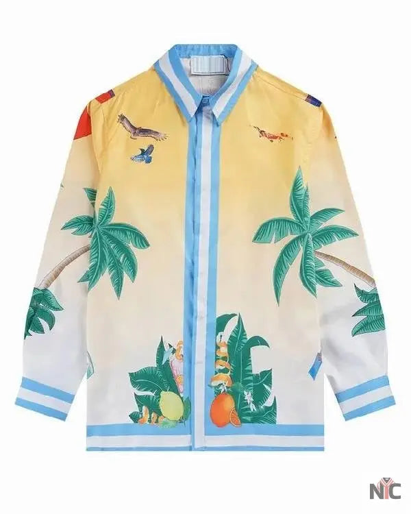 TOUT POUR LA LUMIÈRE Abdellah Boujalal Print Shirt Clanton Jacket