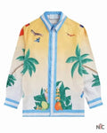 TOUT POUR LA LUMIÈRE Abdellah Boujalal Print Shirt Clanton Jacket