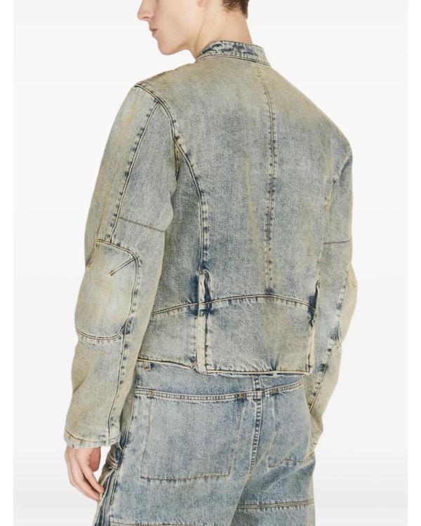Hitmakers 2025 Bernard Harvey Wash Denim Moto Jacket Clanton Jacket