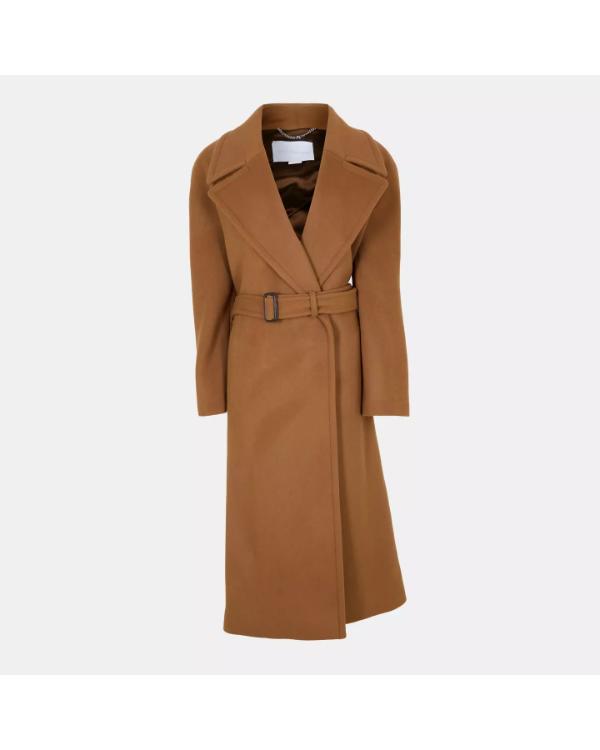 Smillas Sense Of Snow S01 Amanda Collin Brown Overcoat