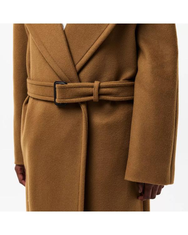 Smillas Sense Of Snow S01 Amanda Collin Brown Overcoat