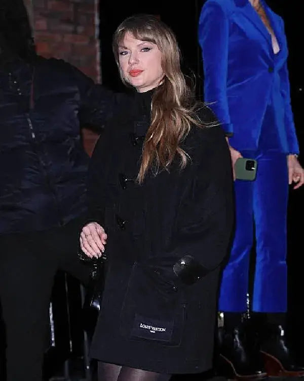 Taylor Swift NYC Black Duffle Coat