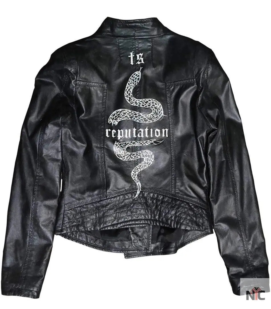 Taylor Swift Reputation Leather Jacket Clanton Jacket