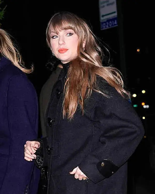 Taylor Swift NYC Black Duffle Coat