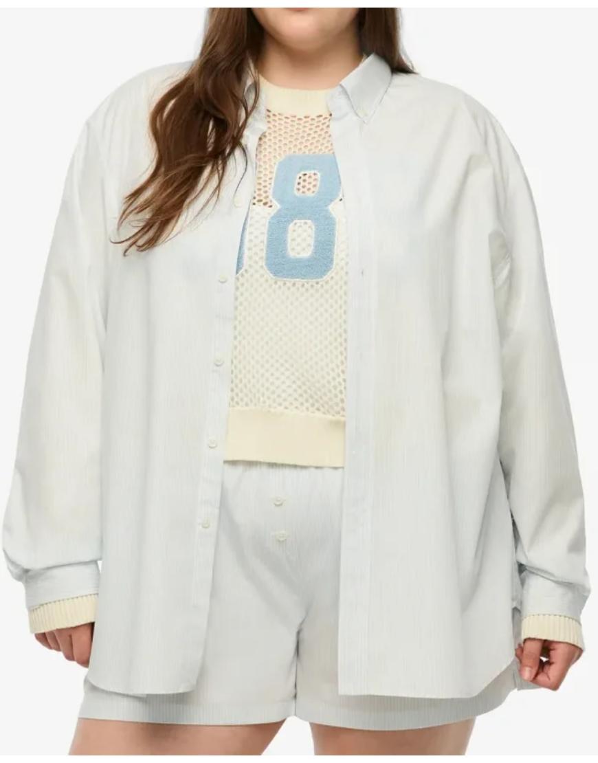 Taylor Swift New Heights White Shirt Clanton Jacket