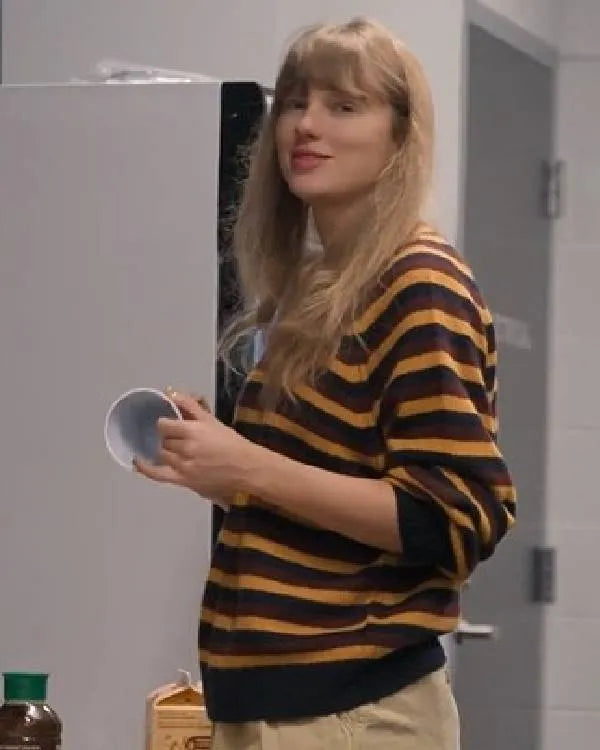 Taylor Swift The End of an Era S01 Taylor Swift Striped Sweatshirt
