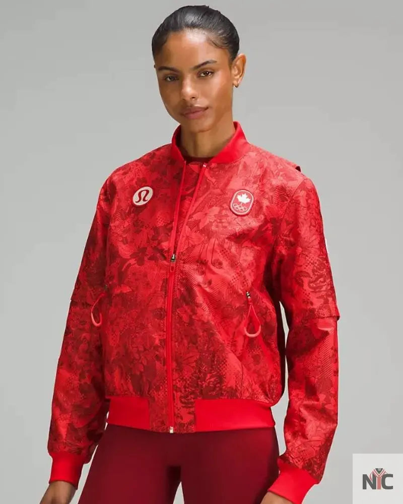 Team Canada Women’s Vented Jacquard Jacket Clanton Jacket