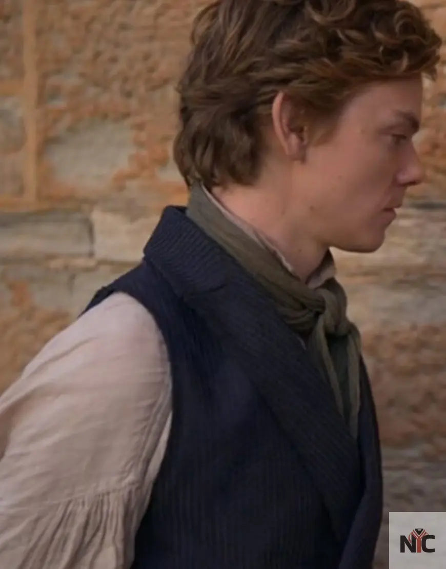 The Artful Dodger 2023 Thomas Brodie Sangster Blue Vest Clanton Jacket