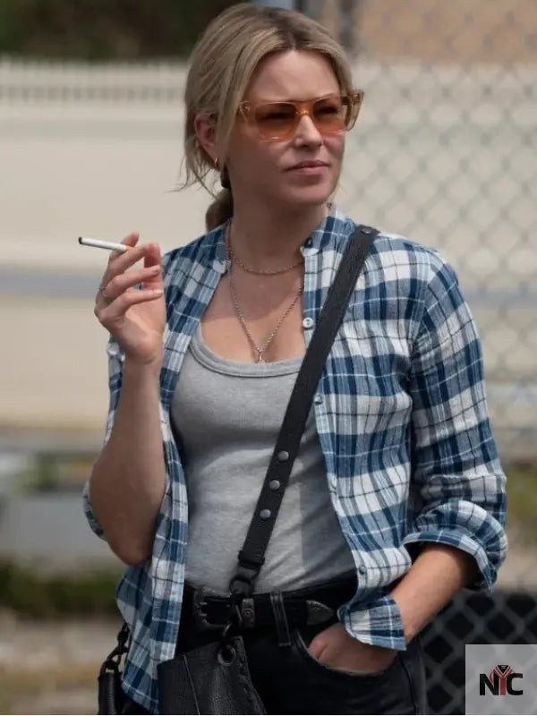 The Better Sister Elizabeth Banks Plaid Shirt Clanton Jacket