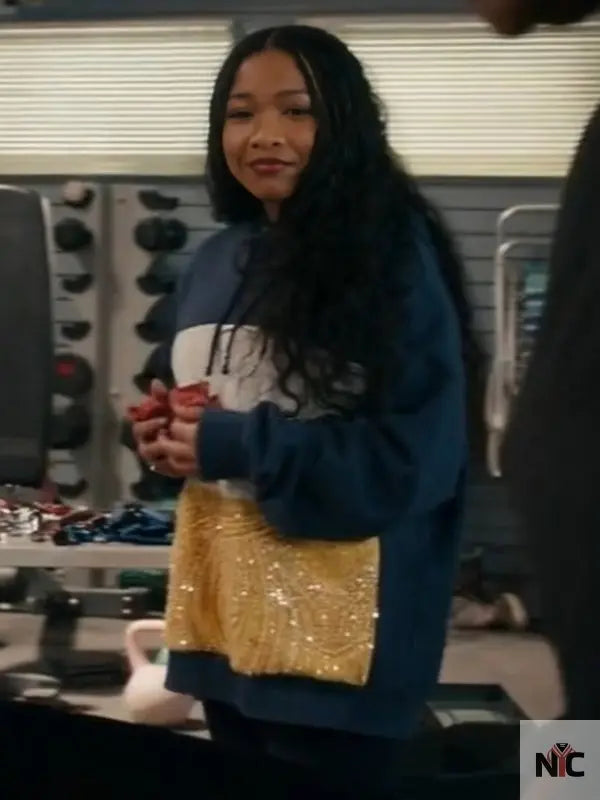 The Equalizer S5 Laya DeLeon Hayes Color Blocked Hoodie Clanton Jacket