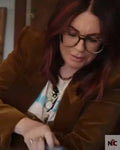 The Fabulous Four 2024 Megan Mullally Brown Blazer Clanton Jacket