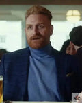 The Gentlemen 2024 Kristofer Hivju Blue Checkered Blazer Clanton Jacket
