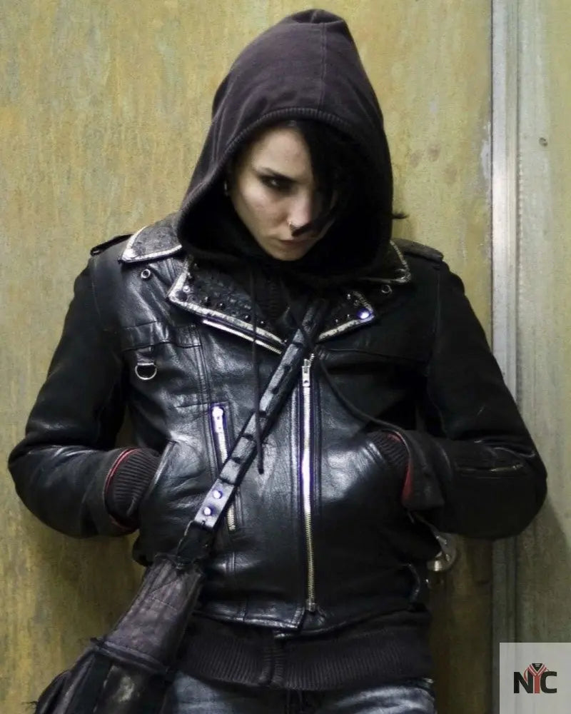 The Girl with the Dragon Tattoo Lisbeth Salander Leather Jacket Clanton Jacket
