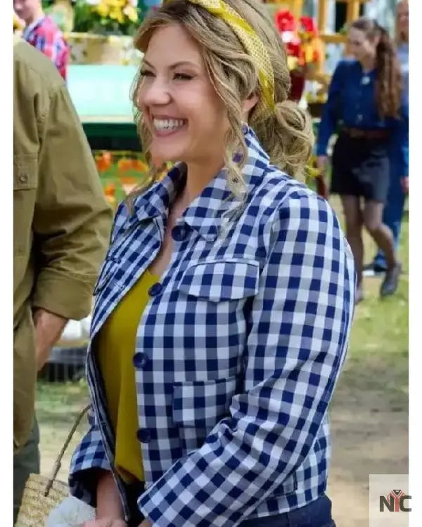 The Heiress And The Handyman Jodie Sweetin Checkered Jacket Clanton Jacket
