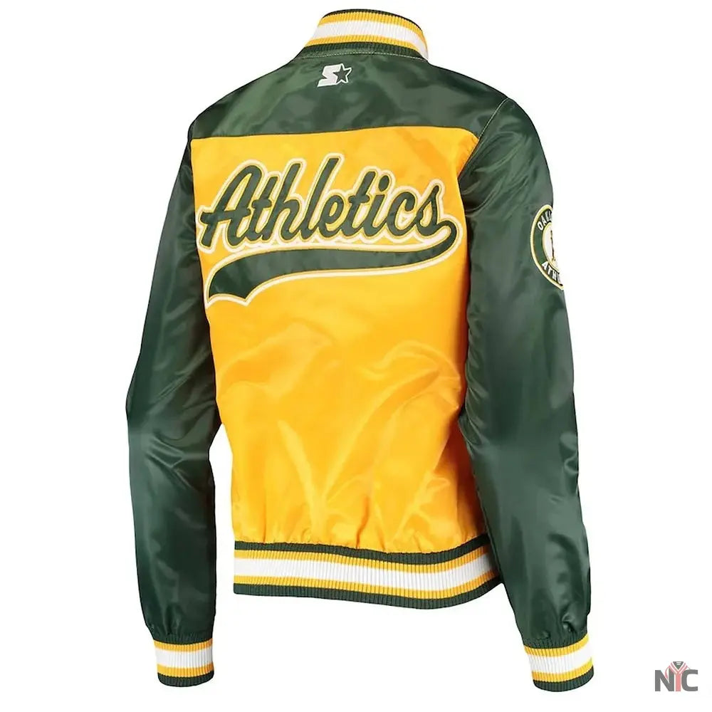 The Legend Oakland Athletics Satin Jacket Clanton Jacket