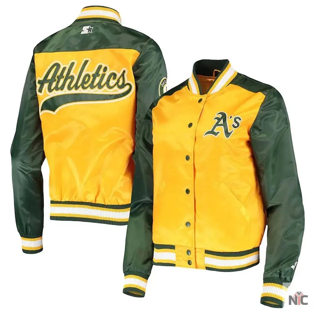 The Legend Oakland Athletics Satin Jacket Clanton Jacket