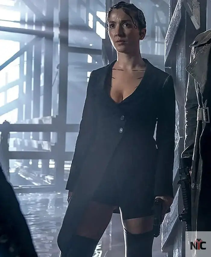The Matrix Resurrections Lexy Black Cotton Coat Clanton Jacket
