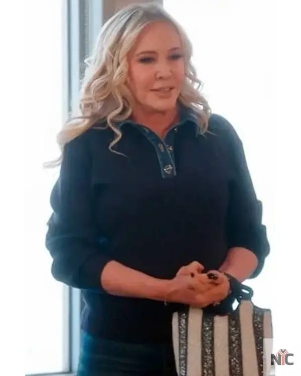 The Real Housewives of Orange County Shannon Beador Denim Trim Sweater Clanton Jacket