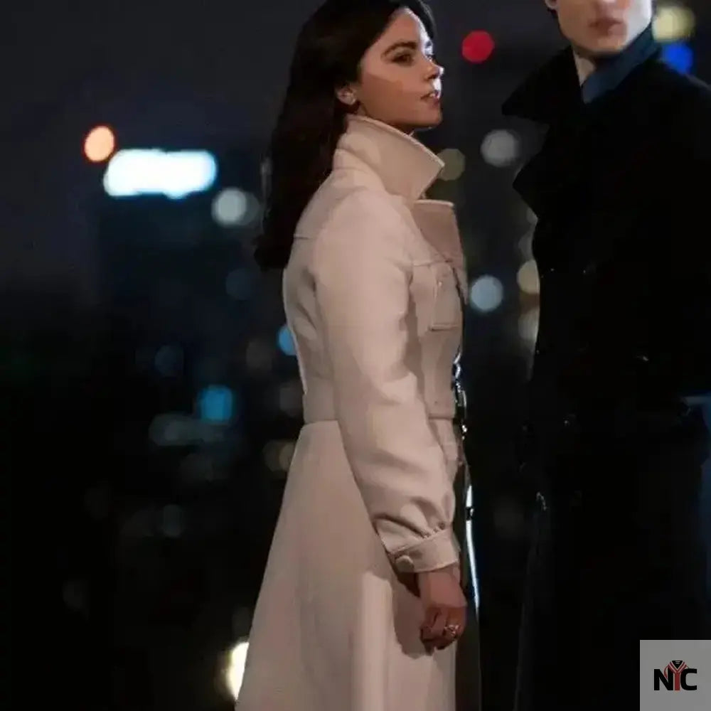 The Sandman 2022 Jenna Coleman White Coat Clanton Jacket
