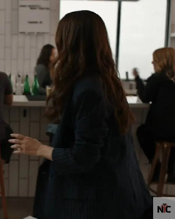 The Stranger in My Home Sophia Bush Striped Blazer Clanton Jacket