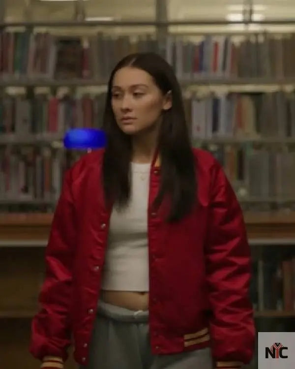 The Summer I Turned Pretty Lola Tung Red Letterman Jacket Clanton Jacket