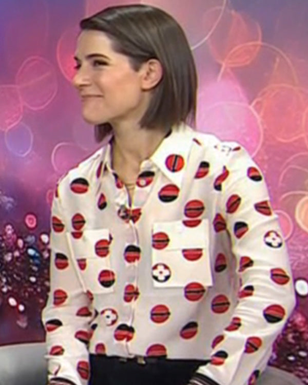 The Today Show 2025 Daryn Carp Printed Silk Blouse