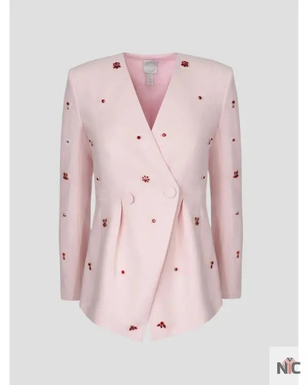 The Today Show 2025 Jill Martin Pink Embellish Jacket Clanton Jacket