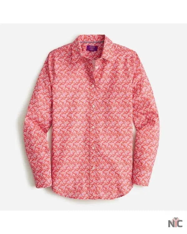 The Today Show 2025 Kathy Park Red Floral Printed Shirt Clanton Jacket