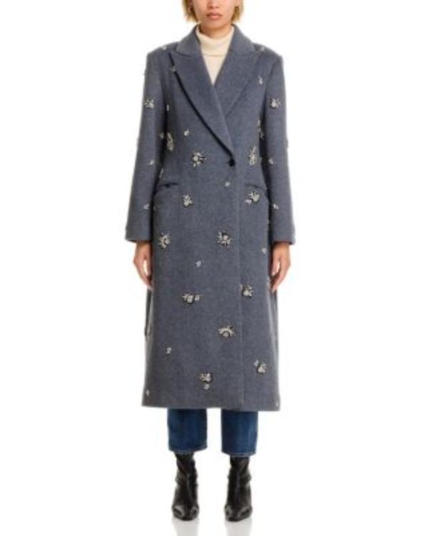 The Today Show 2025 Laura Jarrett Grey Embellished Coat