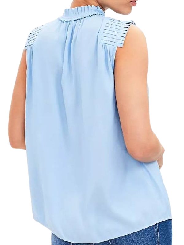 The Today Show Dylan Dreyer Blue Pleated Top Clanton Jacket