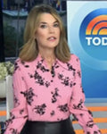 The Today Show Savannah Guthrie Pink & Black Floral Shirt