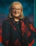 The Traitors US Donna Kelce Black & Red Floral Jacket