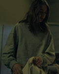 The Twisted Tale of Amanda Knox Grace Van Patten Grey Sweater Shopotiny