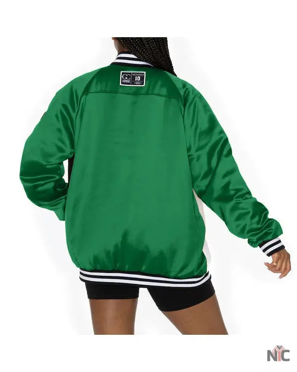 The View 2025 Sunny Hostin Eagles Embellished Varsity Jacket Clanton Jacket