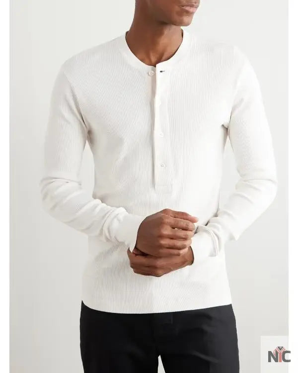 The Voice S28 Niall Horan White Ribbed Cotton Jersey Clanton Jacket