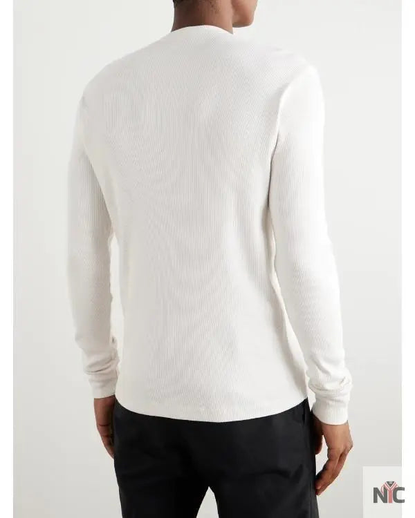 The Voice S28 Niall Horan White Ribbed Cotton Jersey Clanton Jacket