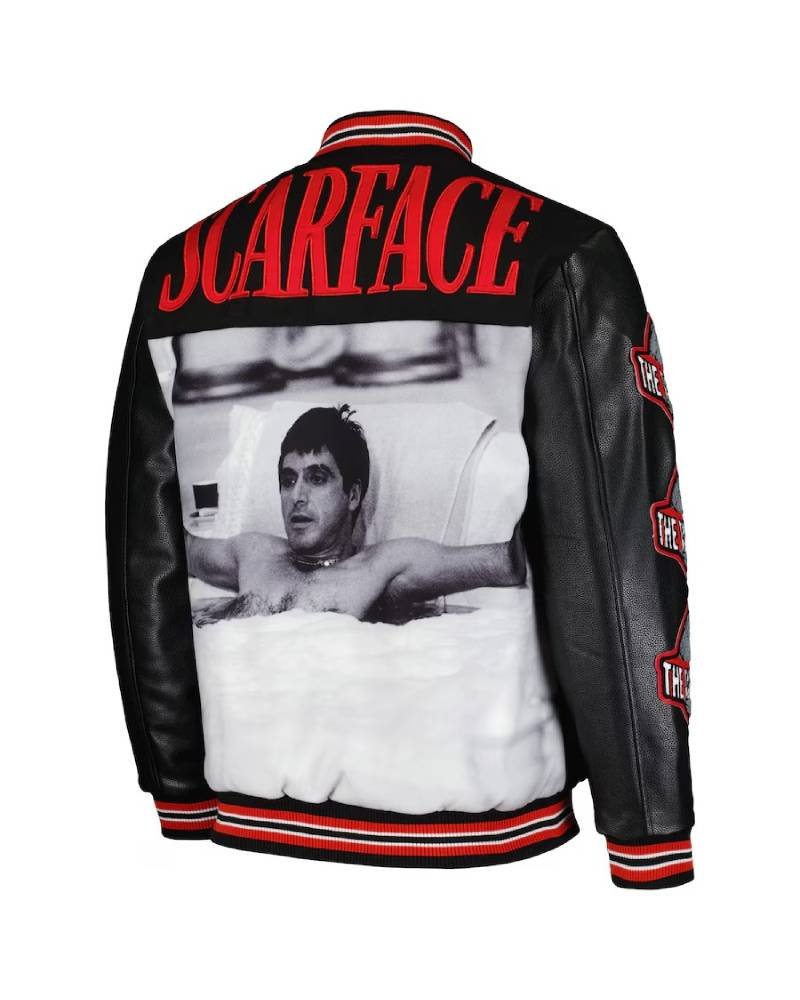 The World is Yours Scarface Varsity Jacket Clanton Jacket