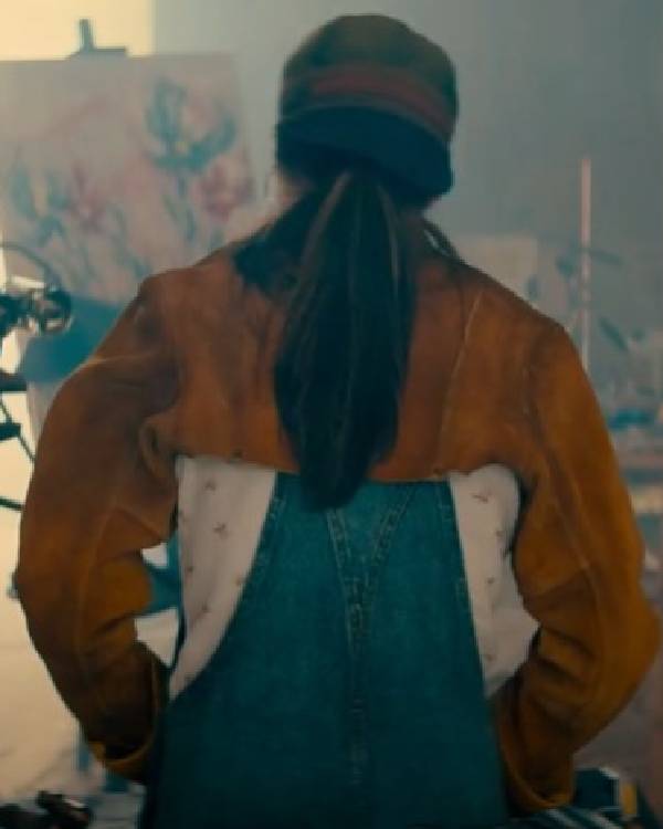 The Wrong Paris 2025 Miranda Cosgrove Suede Cropped Jacket USA Jackets